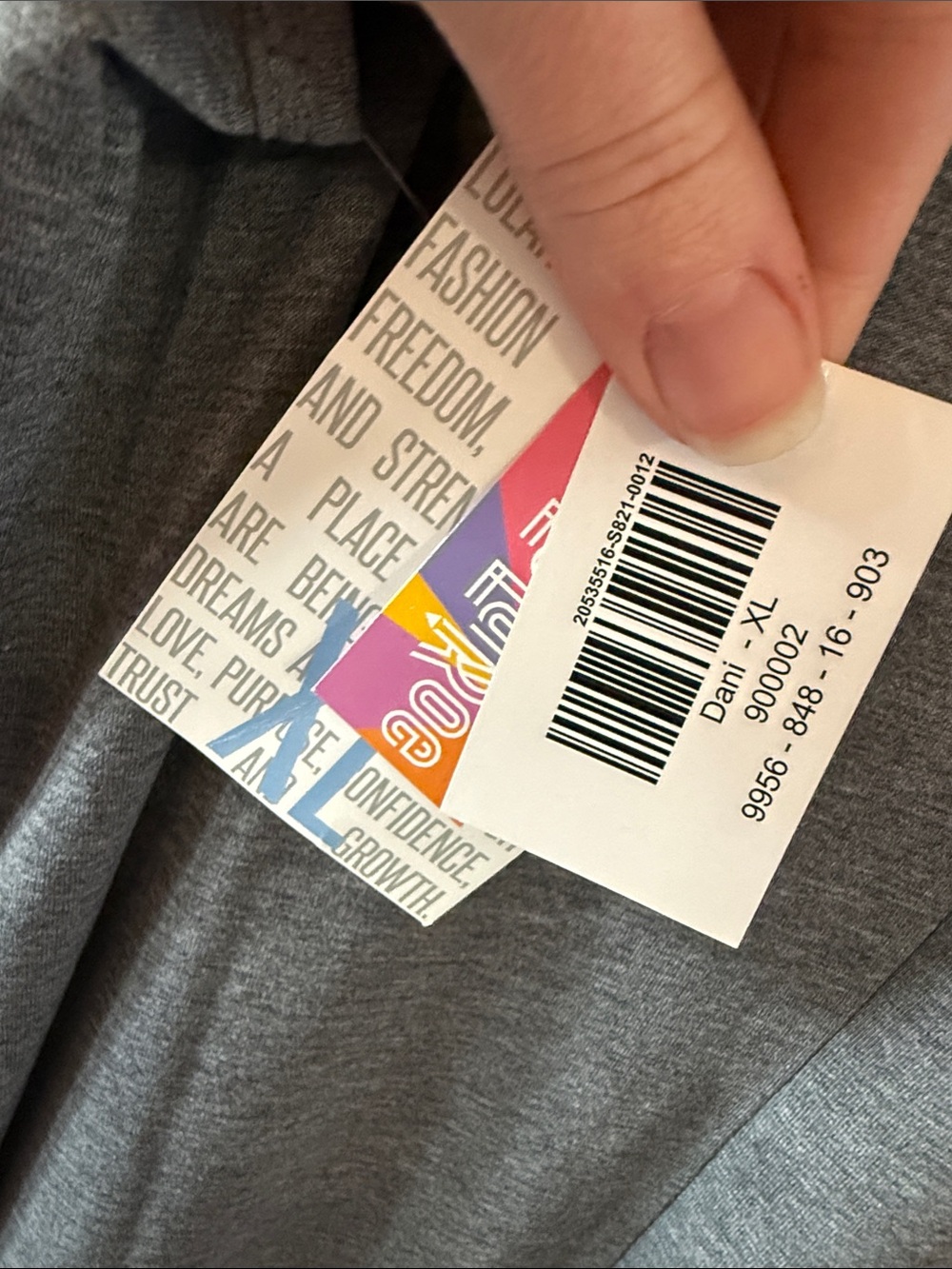 LuLaRoe Sleeveless Charcoal Grey Maxi Dress - Picture 4 of 4